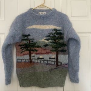 Vintage Susie Lee Summer Nautical Sailing Mohair Sweater S/M